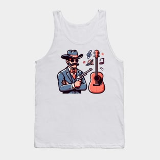 A Whimsical Tribute to American Culture in Cartoon Style T-Shirt Tank Top